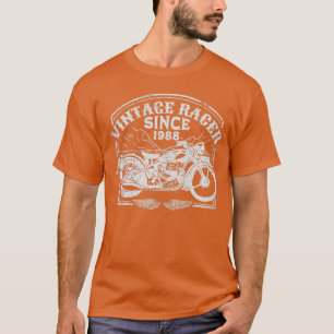 Vintages Racer Seit 1988 Retro Motorrad Motorrad T-Shirt