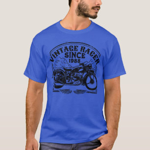 Vintages Racer Seit 1988 Retro Motorrad Motorrad T-Shirt