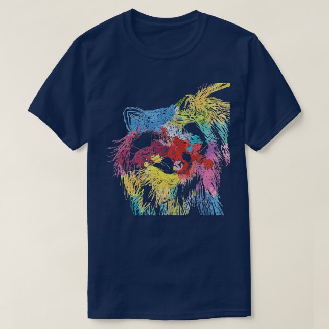 Vintages Racoon T-Shirt (Design vorne)