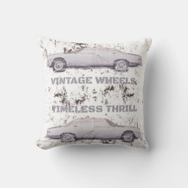 Vintages Rad, zeitloser Rad - Retro-Auto und Motor Kissen