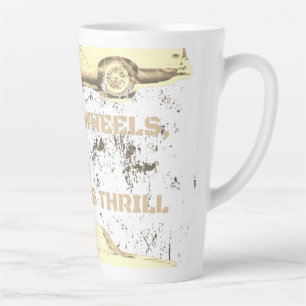 Vintages Rad, zeitloser Rad - Retro-Auto und Motor Milchtasse
