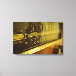 Vintages Radio - das Licht Leinwanddruck