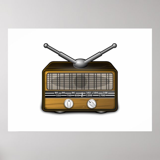Vintages Radio Poster (Vorne)
