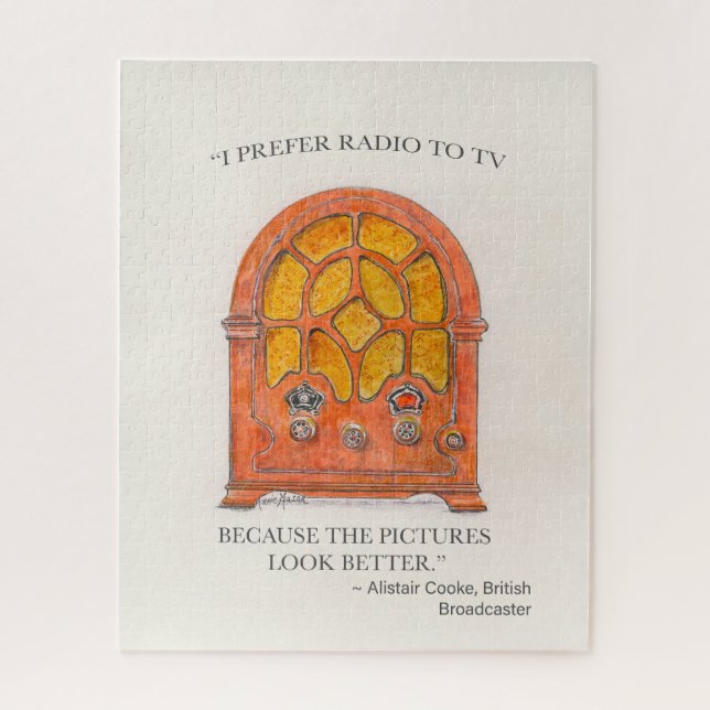 Vintages Radio Puzzle (Vertikal)