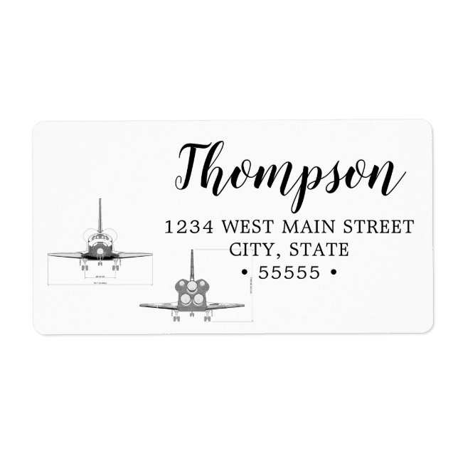 Vintages Raumfährenkonzept Technisches Zeichn (Vorne)