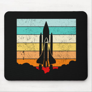 Vintages Raumschiff/Raumfahrt/Raumfahrzeug Mousepad