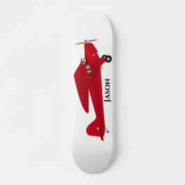 Vintages Red Airplane Skateboard