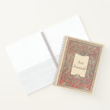 Vintages Red Celtic Royal Dragons Frame Art Journa