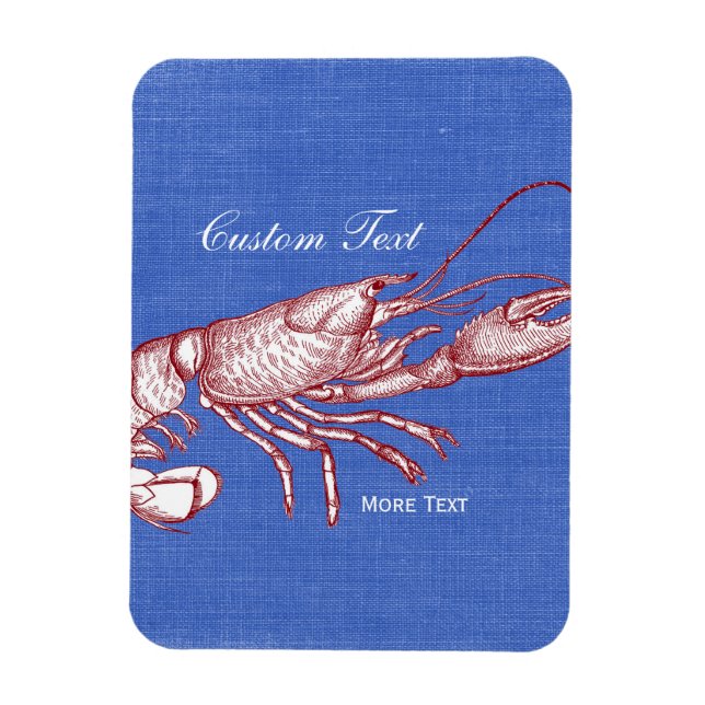 Vintages Red Lobster Custom Beach House Magnet (Vertikal)