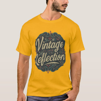 Vintages Reflektionsdesign T-Shirt