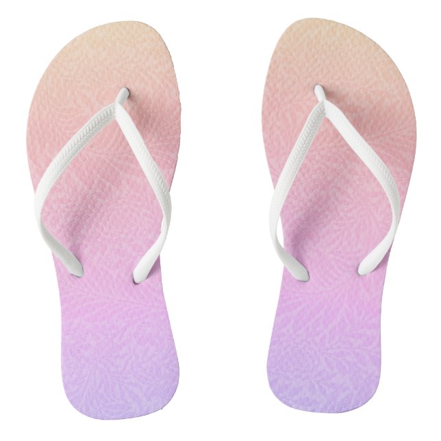 Vintages Regenbogen-Botanisches Muster Flip Flops (Fußbett)