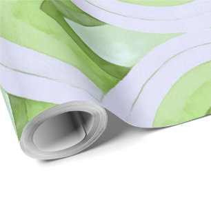 Vintages Regenbogenmuster in der Größe und in Kiwi Geschenkpapier