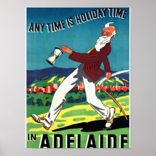 Vintages Reise-Plakat Adelaides Australien wieder Poster