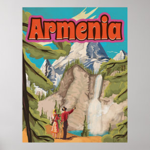 Vintages Reise-Plakat Armeniens Poster