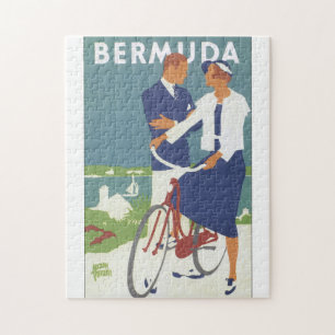 Vintages Reise-Plakat Bermudas Puzzle