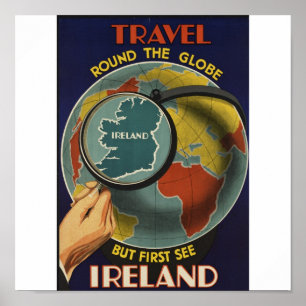 Vintages Reise-Plakat Irlands Poster