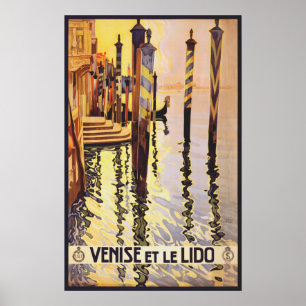 Vintages Reise-Plakat - Italien Venedig Poster