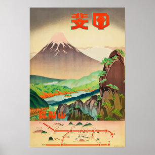 Vintages Reise-Plakat Japans Poster