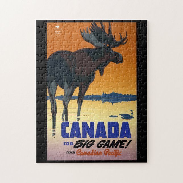 Vintages Reise-Plakat Kanadas Puzzle (Vertikal)