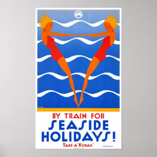Vintages Reise-Plakat Küste-Australiens wieder Poster