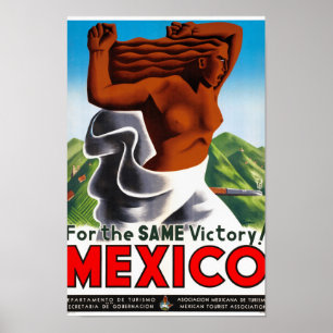Vintages Reise-Plakat Mexikos wieder hergestellt Poster