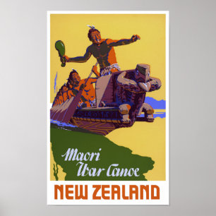 Vintages Reise-Plakat Neuseelands wieder Poster