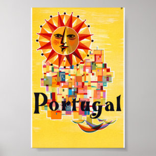 Vintages Reise-Plakat Portugals wieder hergestellt Poster