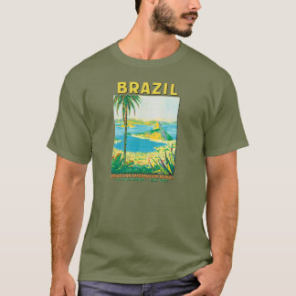 Vintages Reise-Plakat Rios Brasilien T-Shirt