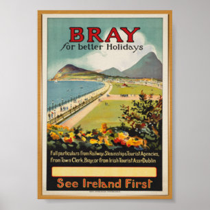 Vintages Reise-Plakat Schrei-Wicklows Poster