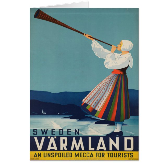 Vintages Reise-Plakat Schwedens Varmland (Vorne)