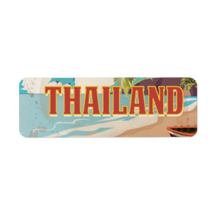 Vintages Reise-Plakat Thailands