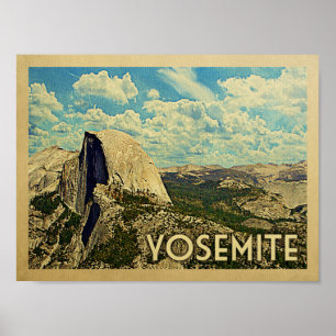 Vintages Reise-Plakat Yosemite Poster