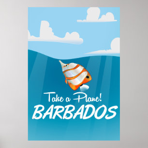 Vintages Reiseplakat Barbados Poster