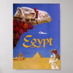 Vintages Reiseplakat für Ägypten Poster