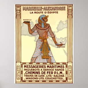 Vintages Reiseplakat für Ägypten Poster