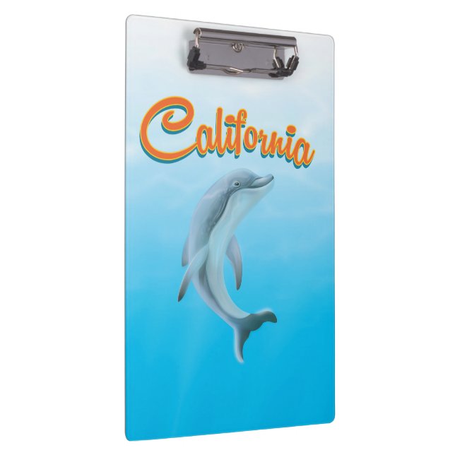 Vintages Reiseplakat für Dolphin Klemmbrett (Rechts)