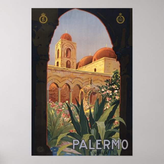 Vintages Reiseplakat für Italien Poster (Vorne)