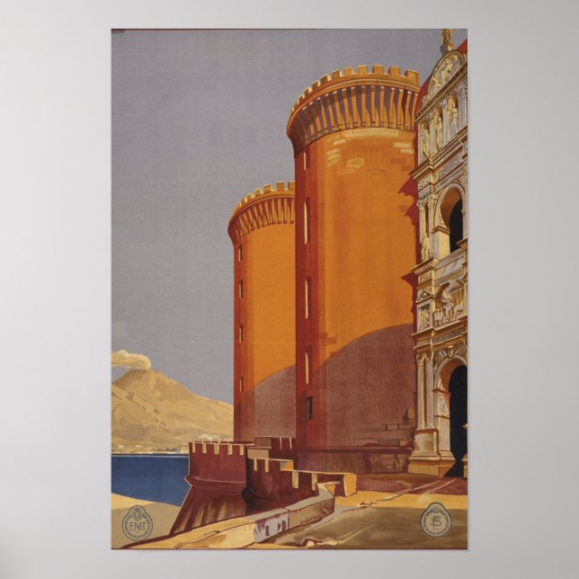 Vintages Reiseplakat für Italien Poster (Vorne)