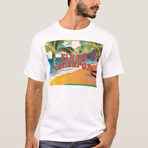 Vintages Reiseplakat für Lanzarote T-Shirt
