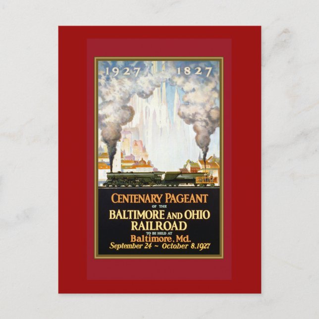 Vintages Reiseplakat Kunst und Kultur Postkarte (Vorderseite)