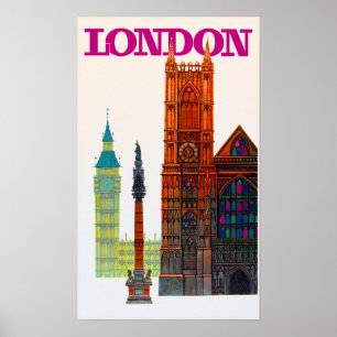Vintages Reiseplakat Londons Poster