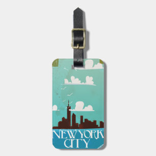 Vintages Reiseplakat New York City Gepäckanhänger