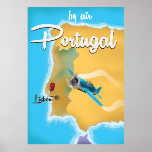 Vintages Reiseplakat Portugals Poster
