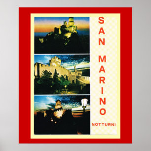 Vintages Reiseplakat, Republic of San Marino Poster