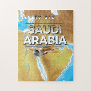 Vintages Reiseplakat Saudi-Arabien Puzzle