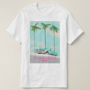 Vintages Reiseplakat von Clearwater Florida T-Shirt