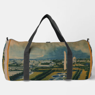 Vintages Reiseplakat Washington DC Duffle Bag