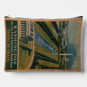 Vintages Reiseplakat Washington DC Zubehörtasche