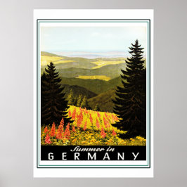 Vintages Reiseplaner für Deutschland Poster