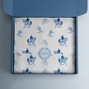 Vintages Reitmuster Seidenpapier